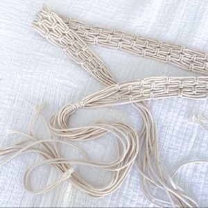 Vintage macrame belt